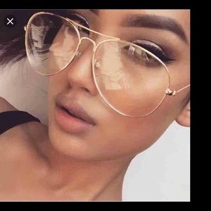 Trendy clear sunglasses new
